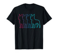 Boston Terrier Silhouette Synthwave T-Shirt - Graphic Print for Adults - T-Shirt, Sweatshirt, Hoodie