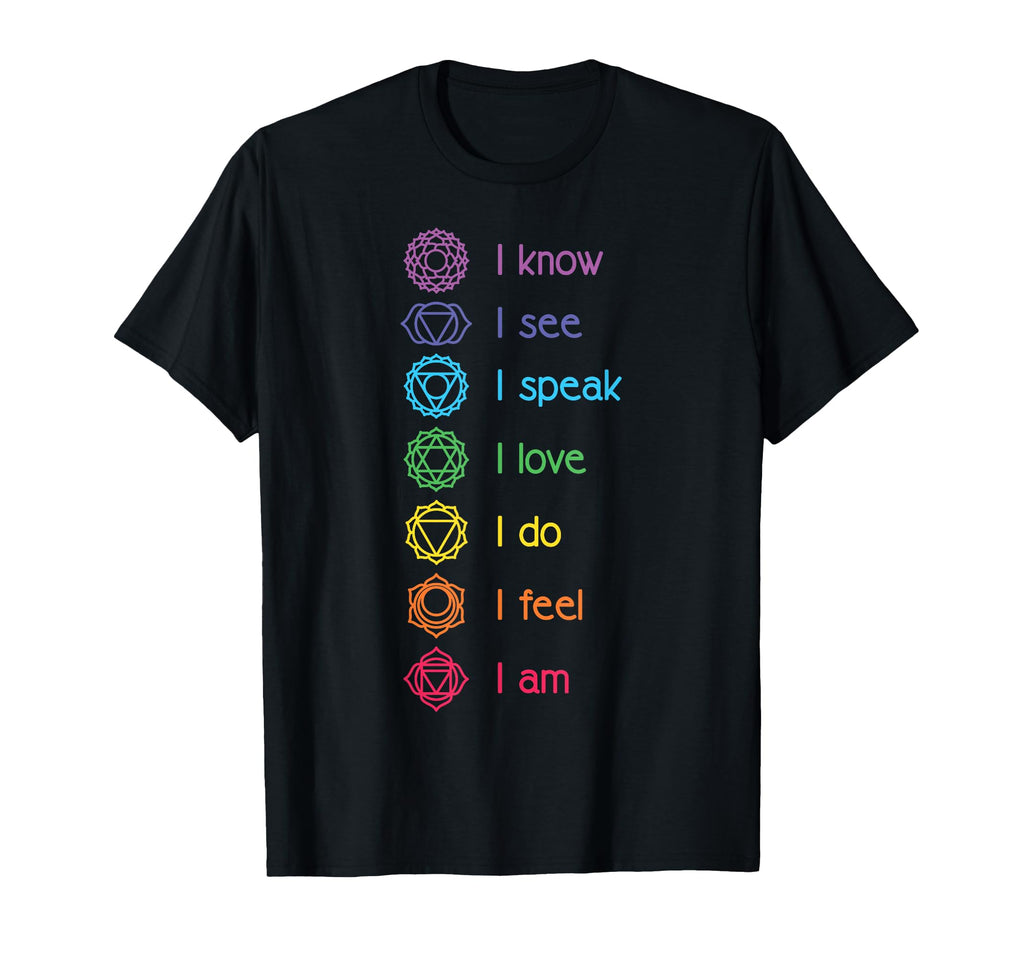 Chakra Alignment Yoga Meditation T-Shirt - Novelty Apparel for Adults - T-Shirt, Sweatshirt, Hoodie