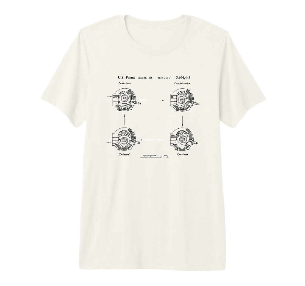 Mens 1976 Rotary Engine T-Shirt - Casual Everyday Wear for Adults - T-Shirt, Sweatshirt, Hoodie