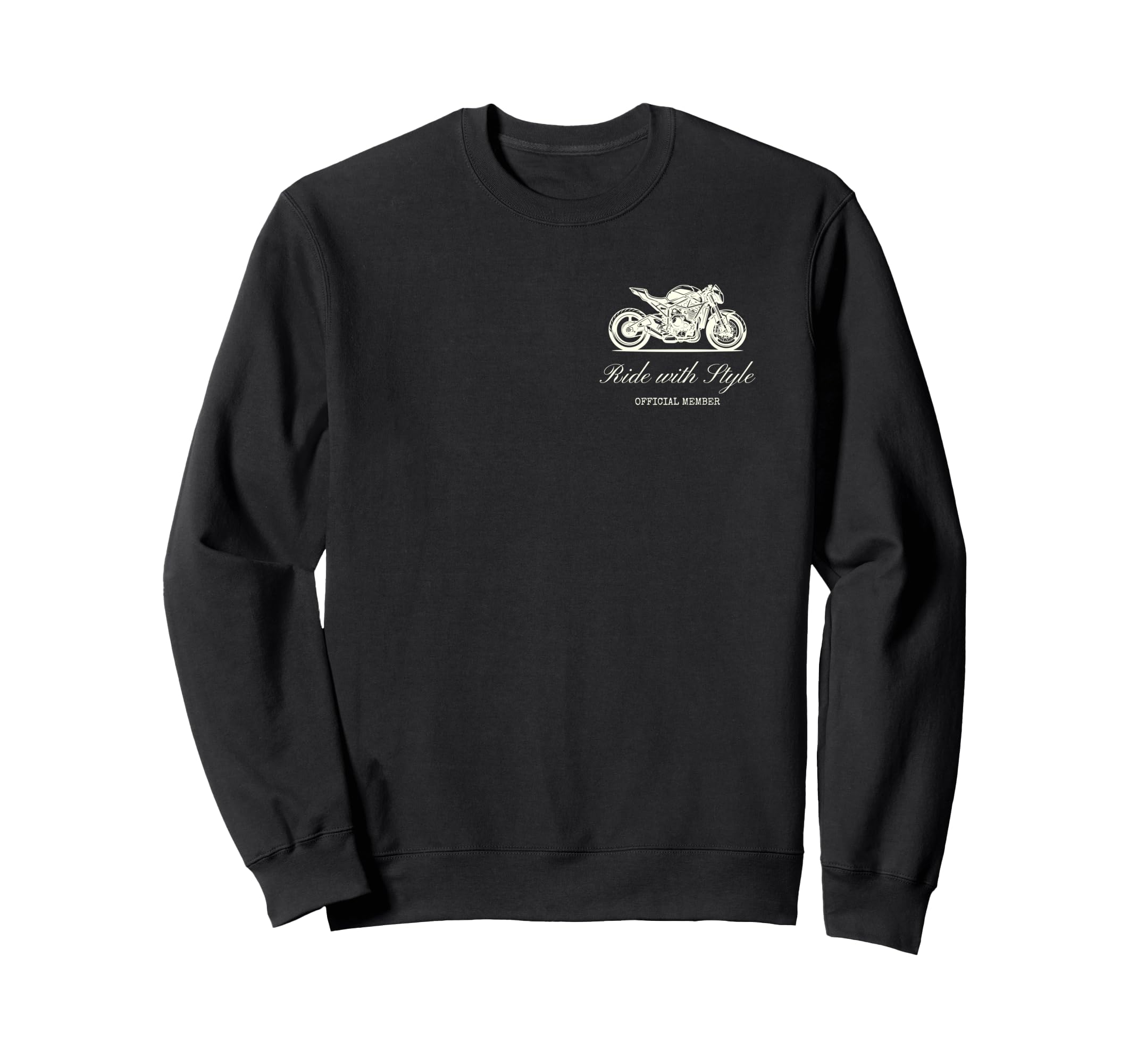 Motorcycle Club Front And Back Sweatshirt - Trendy Graphic Men Women - T-Shirt, Sweatshirt, Hoodie