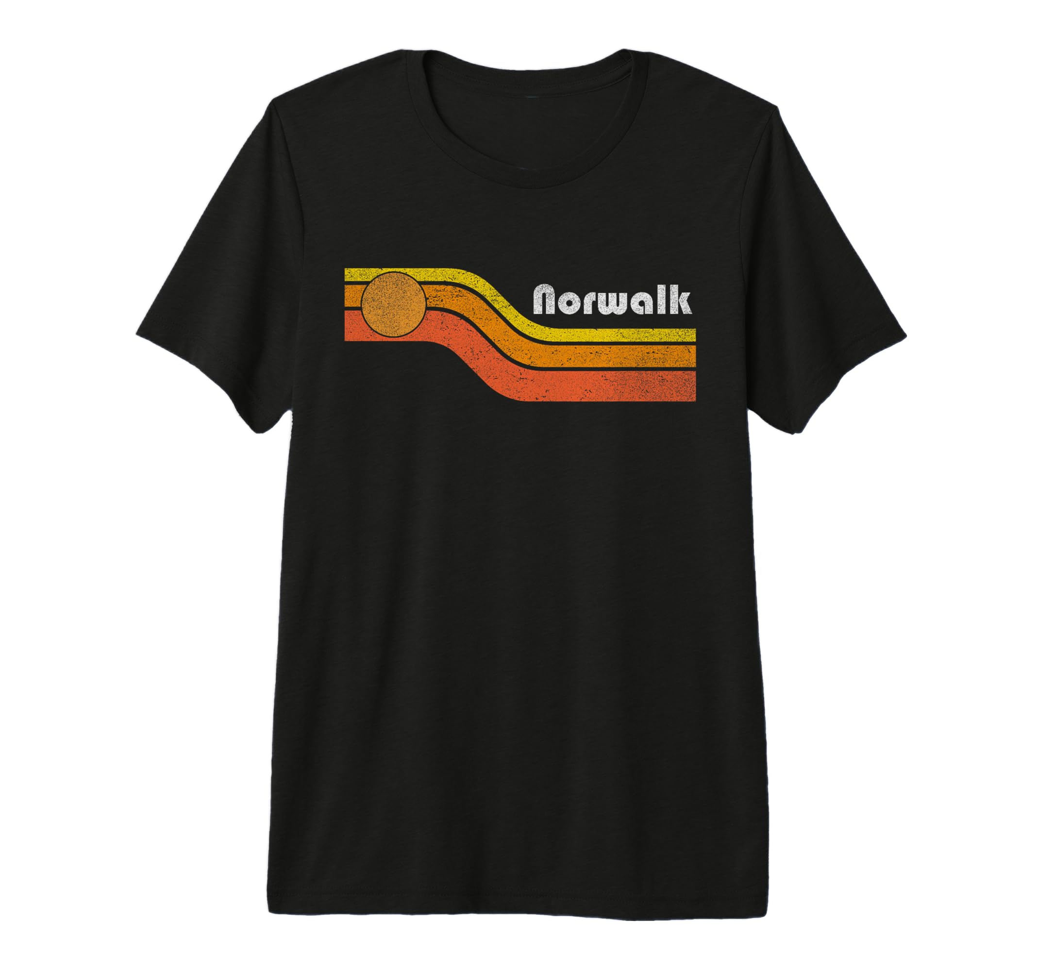 Norwalk 70S 80S Tri Blend T-Shirt - Streetwear Style Unisex - T-Shirt, Sweatshirt, Hoodie