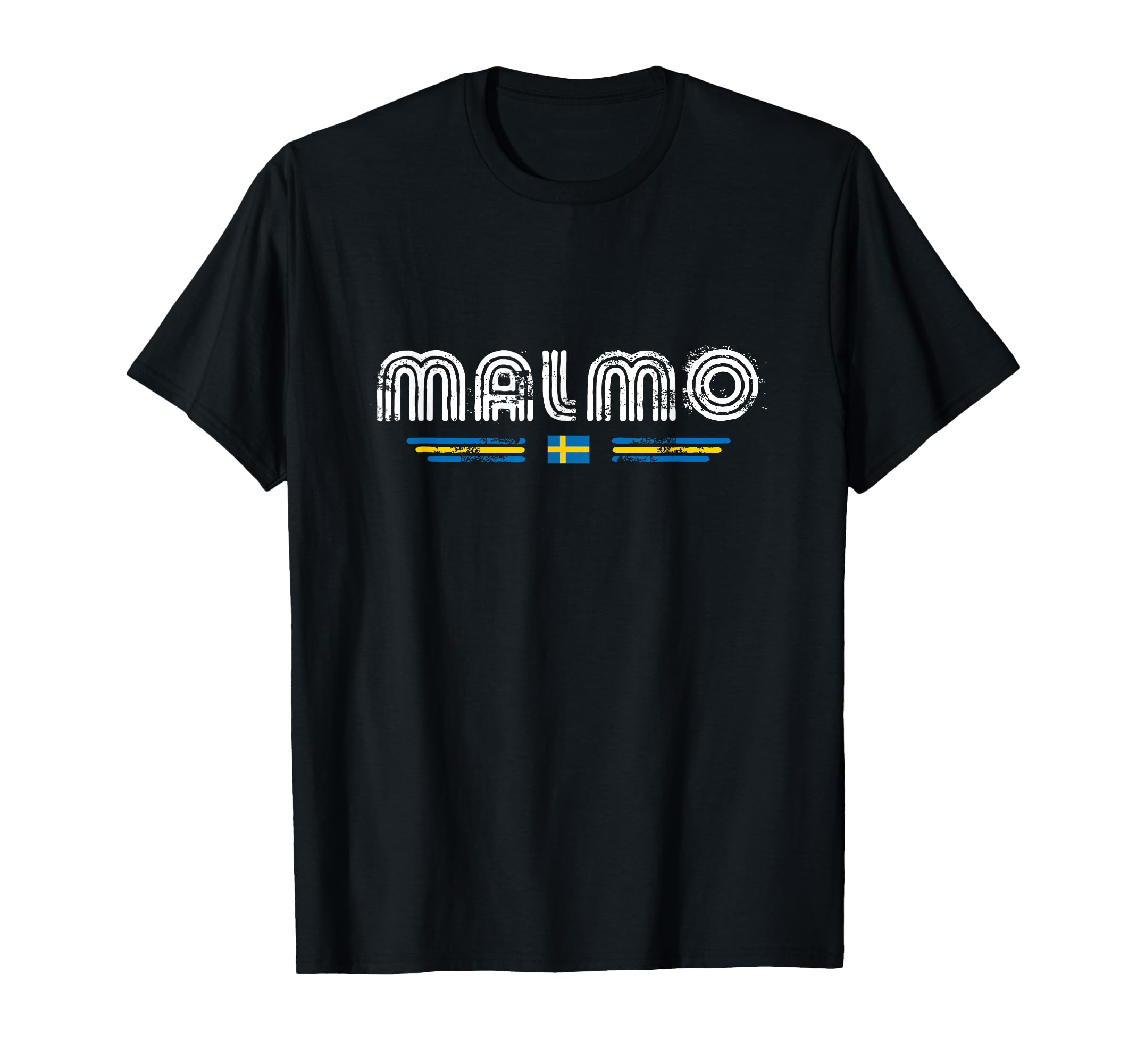 Malmo Sweden 70S 80S Type T-Shirt - Custom Art Print for Adults - T-Shirt, Sweatshirt, Hoodie