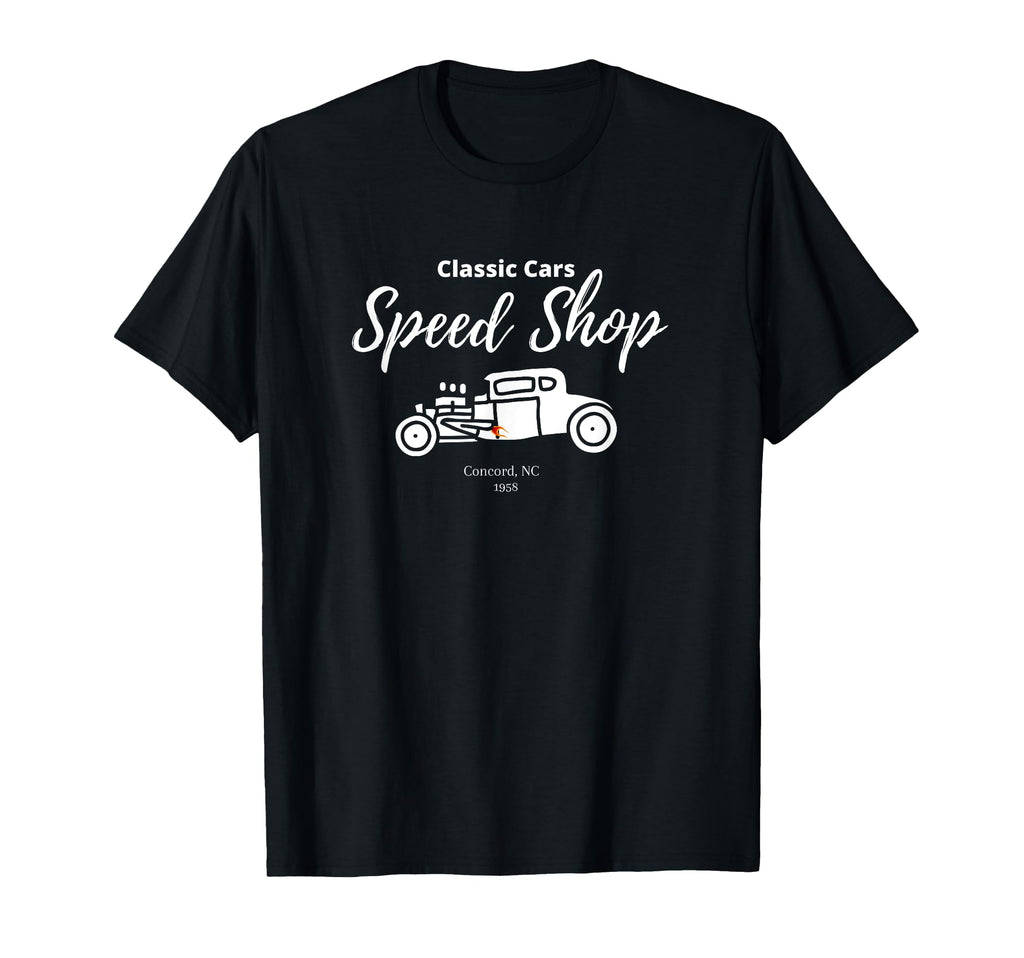 Cars Speed Shop T-Shirt - Casual Everyday Wear Unisex - T-Shirt, Sweatshirt, Hoodie