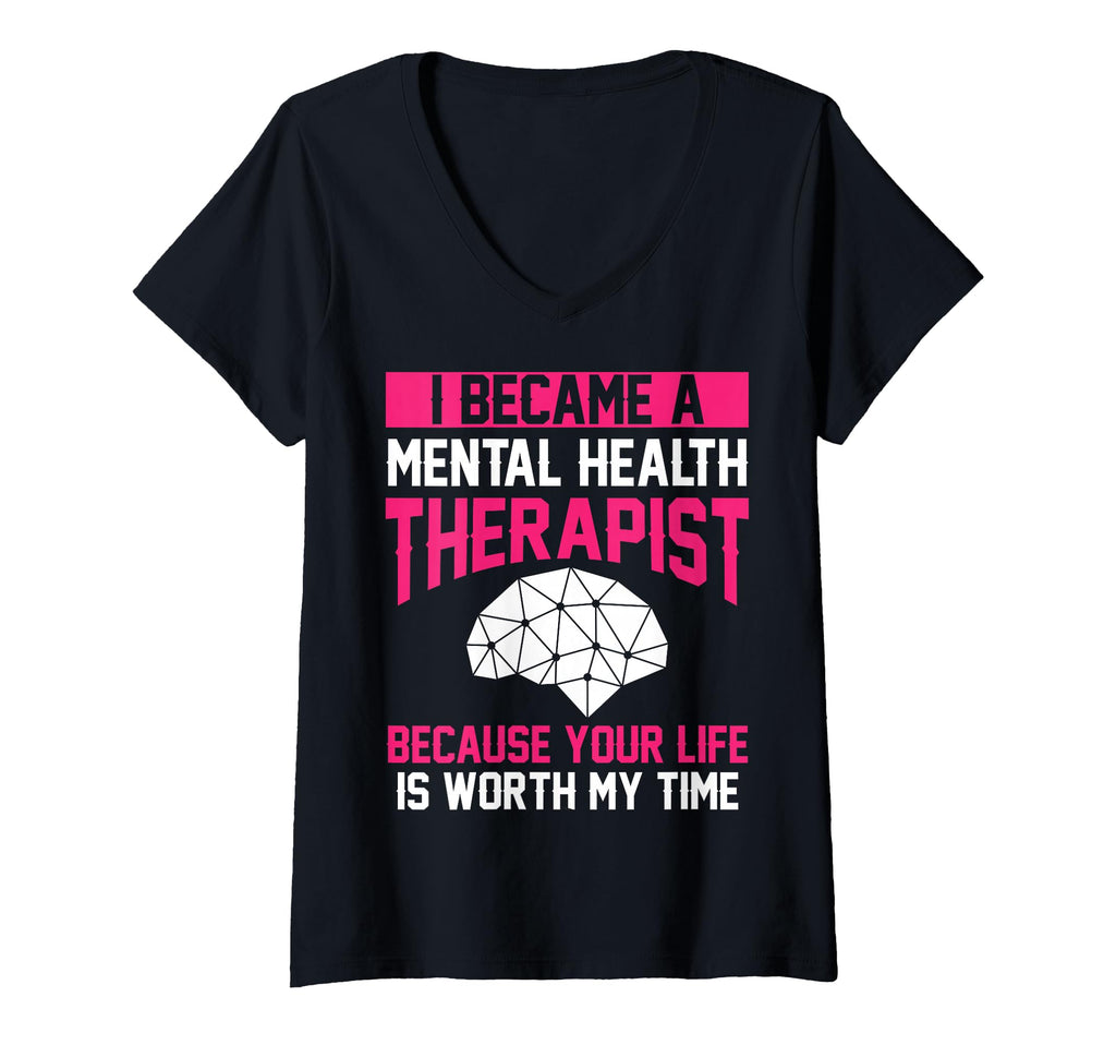 Womens Mental Health Therapist T-Shirt - Minimalist Print Unisex - T-Shirt, Sweatshirt, Hoodie