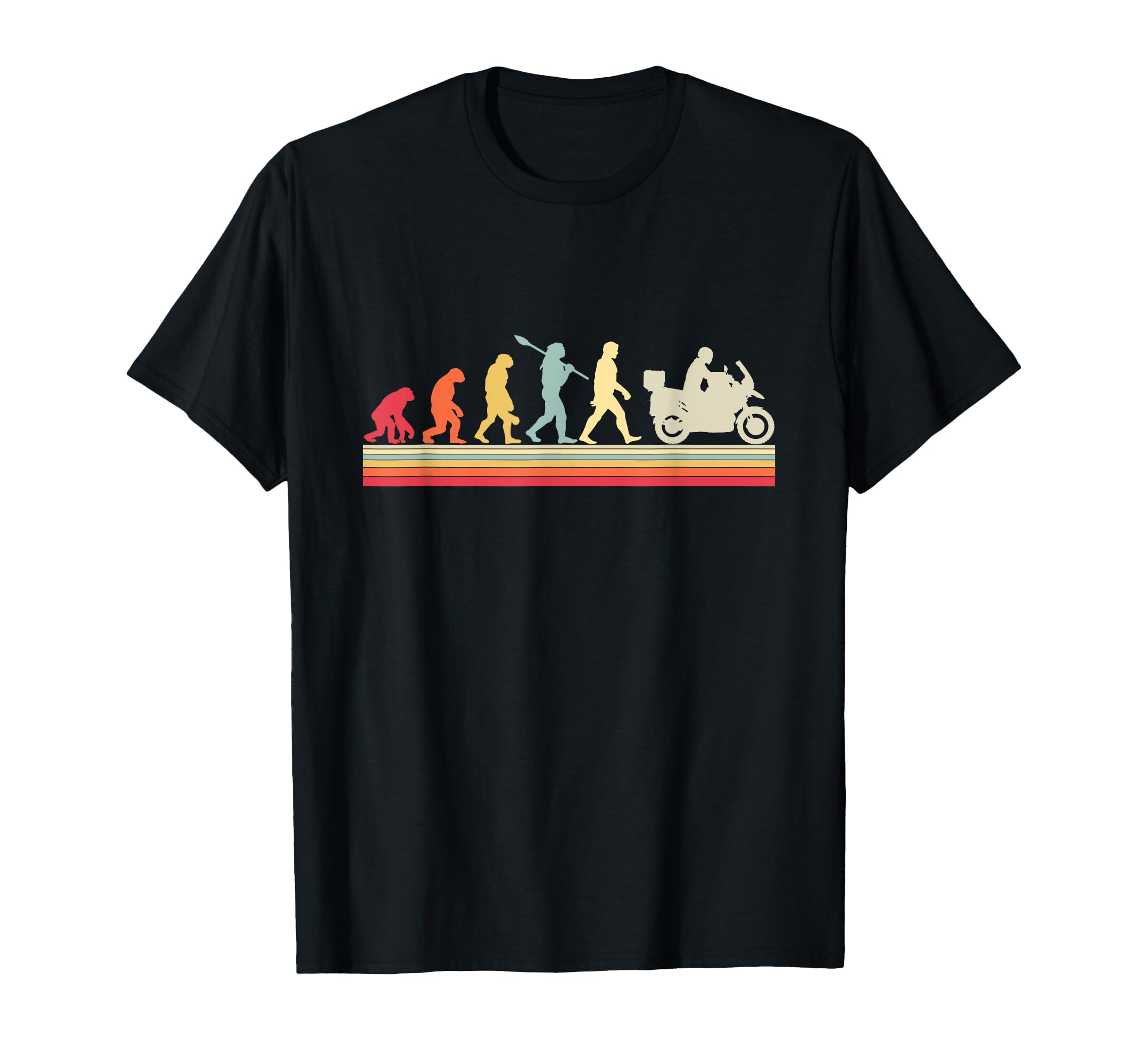 Motorcycle Evolution Adventure Biker T-Shirt - Casual Everyday Wear Unisex - T-Shirt, Sweatshirt, Hoodie