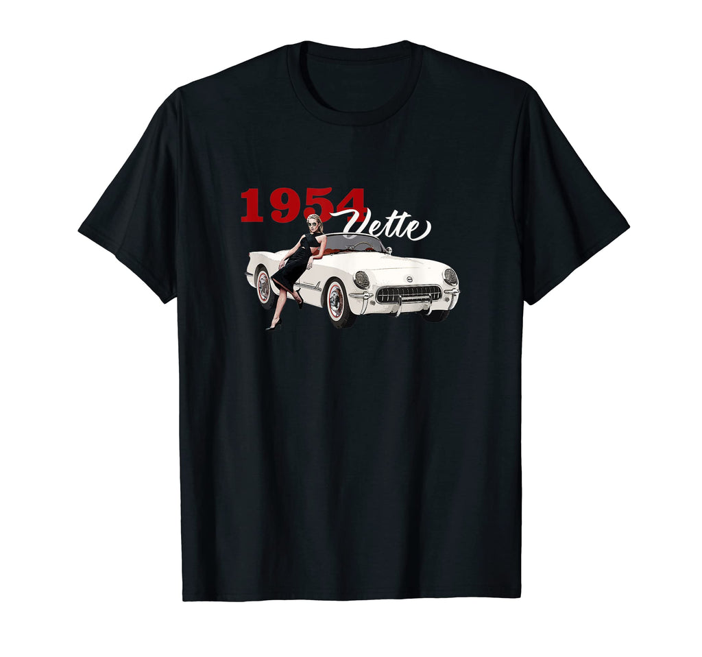 Cars 1954 Vette Iconic Sports Cars T-Shirt - Minimalist Print for Adults - T-Shirt, Sweatshirt, Hoodie