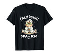 Calm Down And Spa Rk Joy Funny Self T-Shirt - Trendy Graphic for Adults - T-Shirt, Sweatshirt, Hoodie