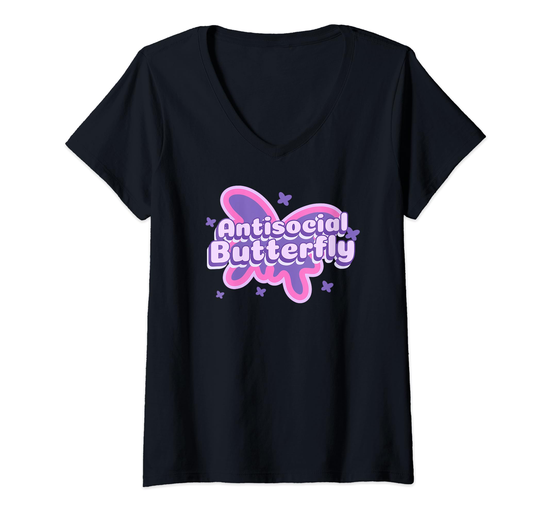 Antisocial Butterfly Funny Social T-Shirt - Unique Graphic for Adults - T-Shirt, Sweatshirt, Hoodie
