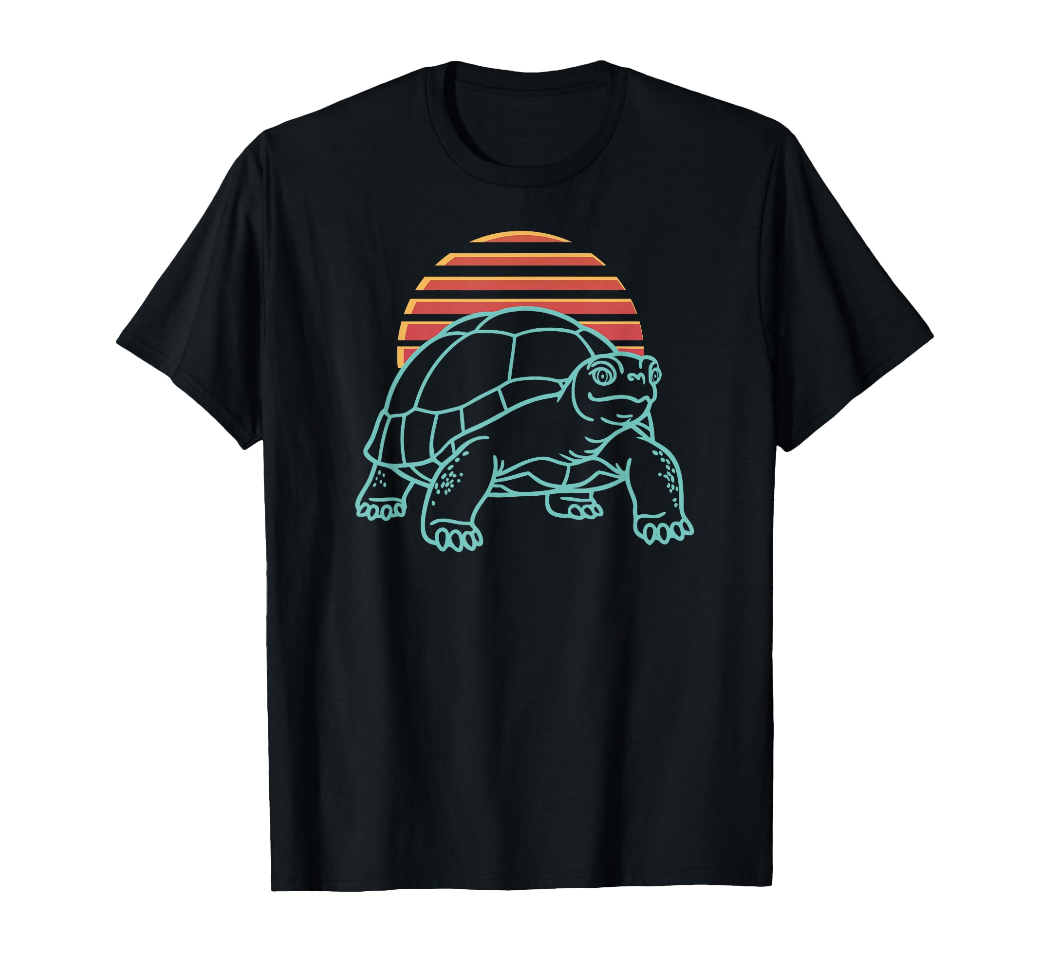 Tortoise Lover Reptile Synthwave 80S T-Shirt - Unique Graphic Men Women - T-Shirt, Sweatshirt, Hoodie