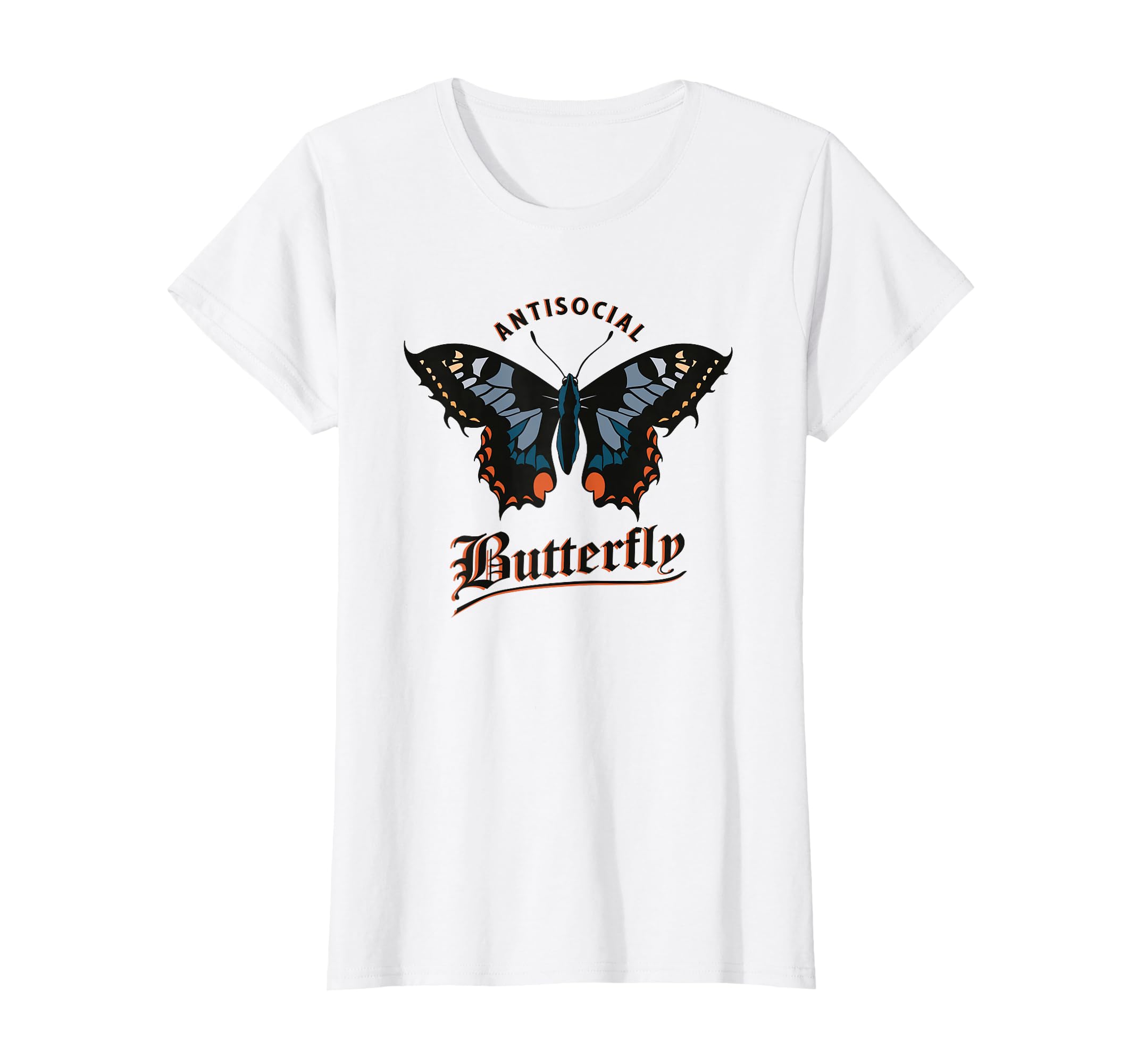 Womens Anti Social Butterfly T-Shirt - Aesthetic Graphic Men Women - T-Shirt, Sweatshirt, Hoodie