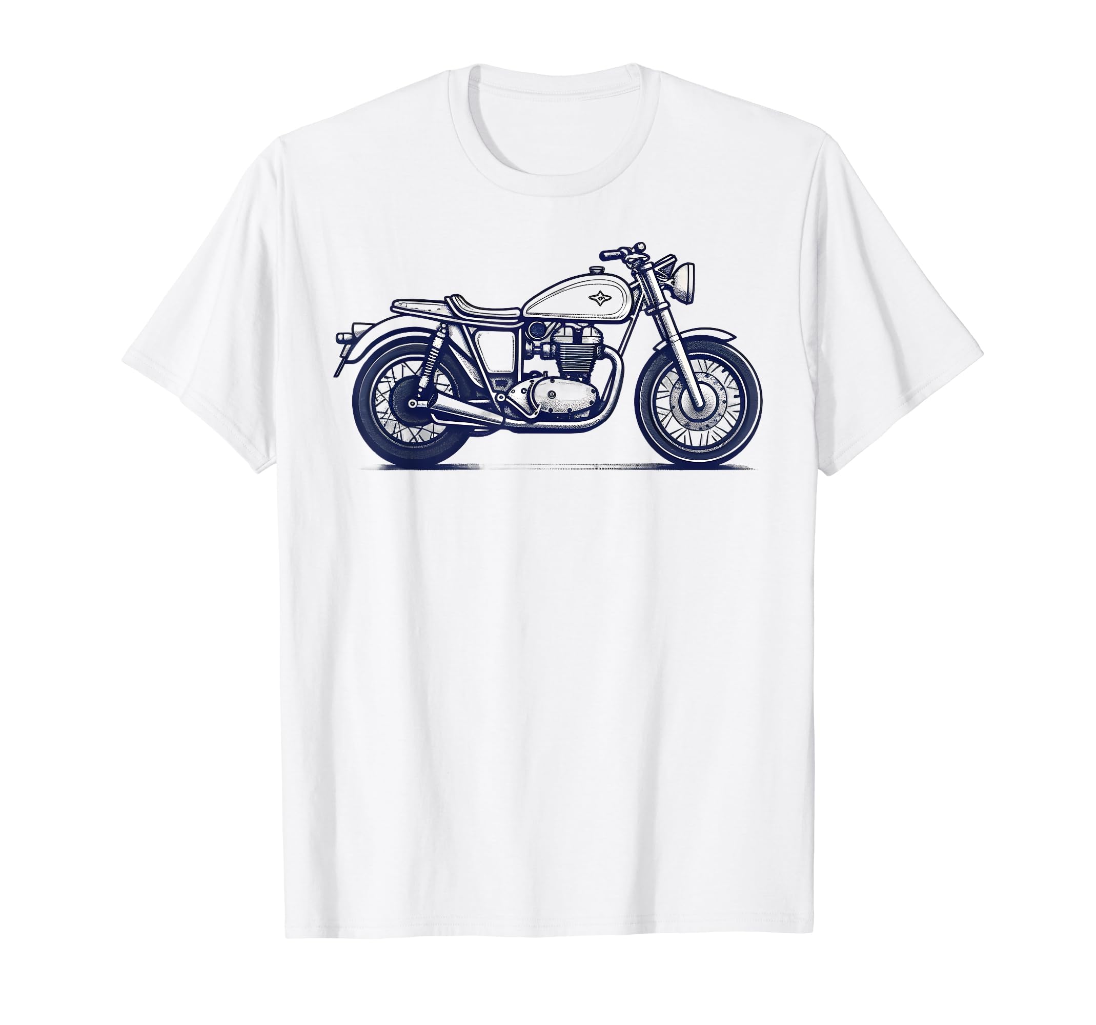 Blue Motorcycle Biker Bike Motorcycling T-Shirt - Minimalist Print Unisex - T-Shirt, Sweatshirt, Hoodie