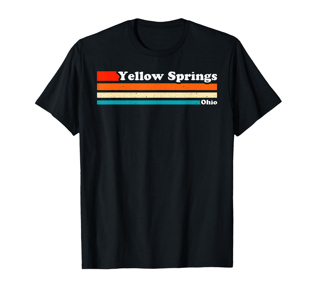 1980S Yellow Springs Ohio T-Shirt - Minimalist Print Unisex - T-Shirt, Sweatshirt, Hoodie
