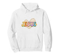 Groovy Heart Leopard Daisy Spiritual Hoodie - Custom Art Print Unisex - T-Shirt, Sweatshirt, Hoodie