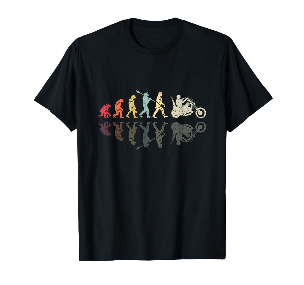 Motorcycle Evolution Chopper Biker T-Shirt - Fun Novelty Design Men Women - T-Shirt, Sweatshirt, Hoodie