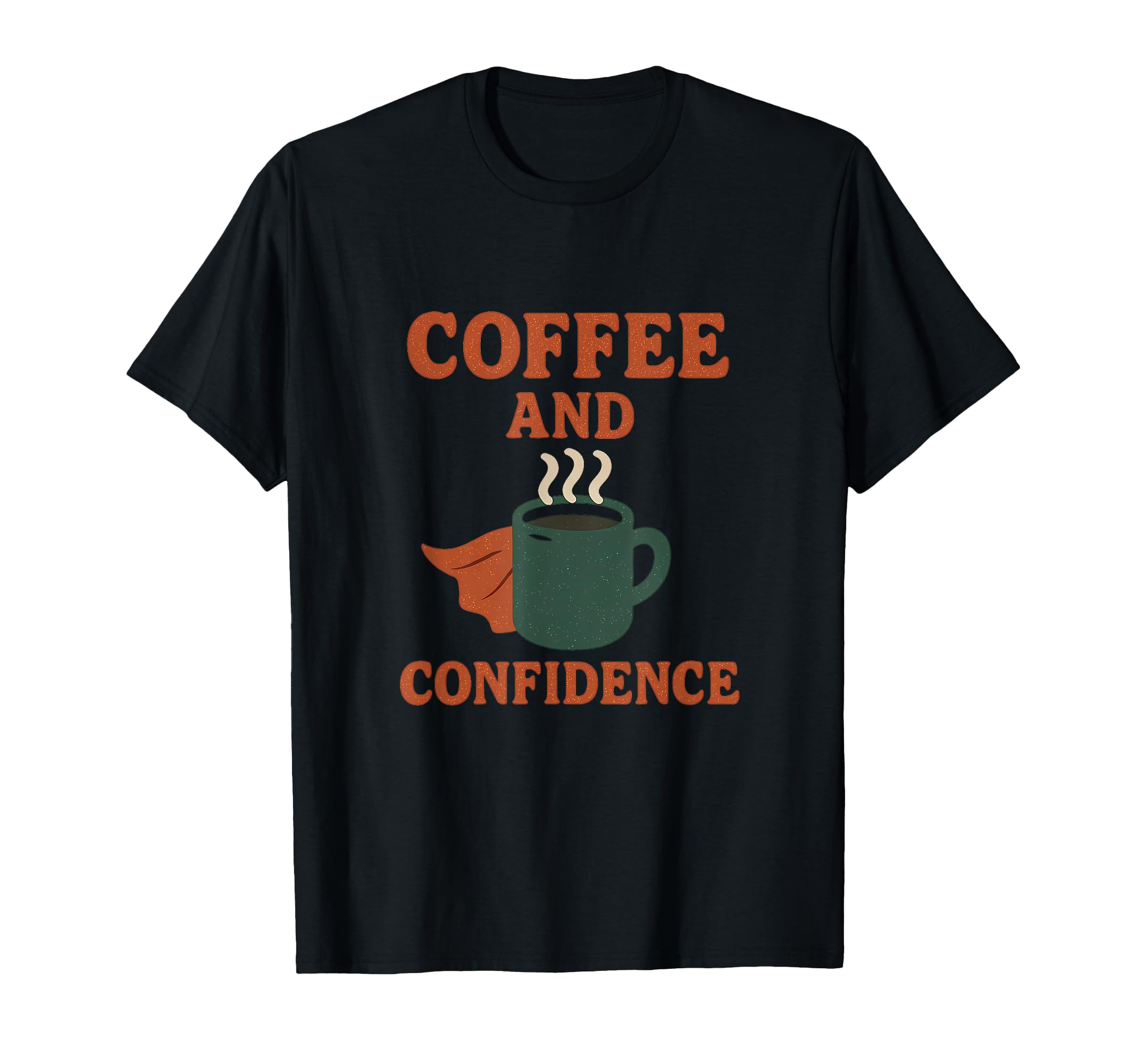 Coffee And Confidence Diner Art Self Care T-Shirt - Custom Art Print Unisex - T-Shirt, Sweatshirt, Hoodie