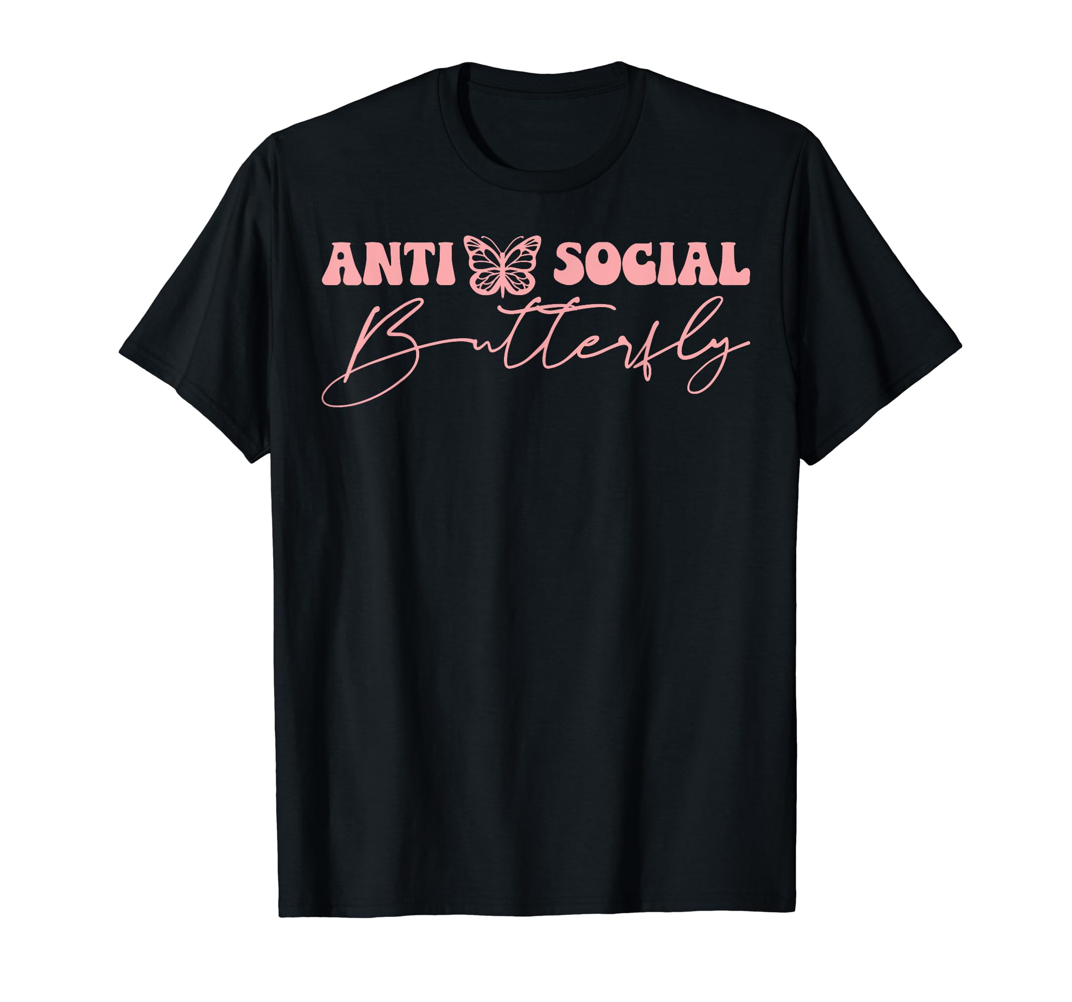 Anti Social Butterfly Awareness T-Shirt - Minimalist Print Unisex - T-Shirt, Sweatshirt, Hoodie