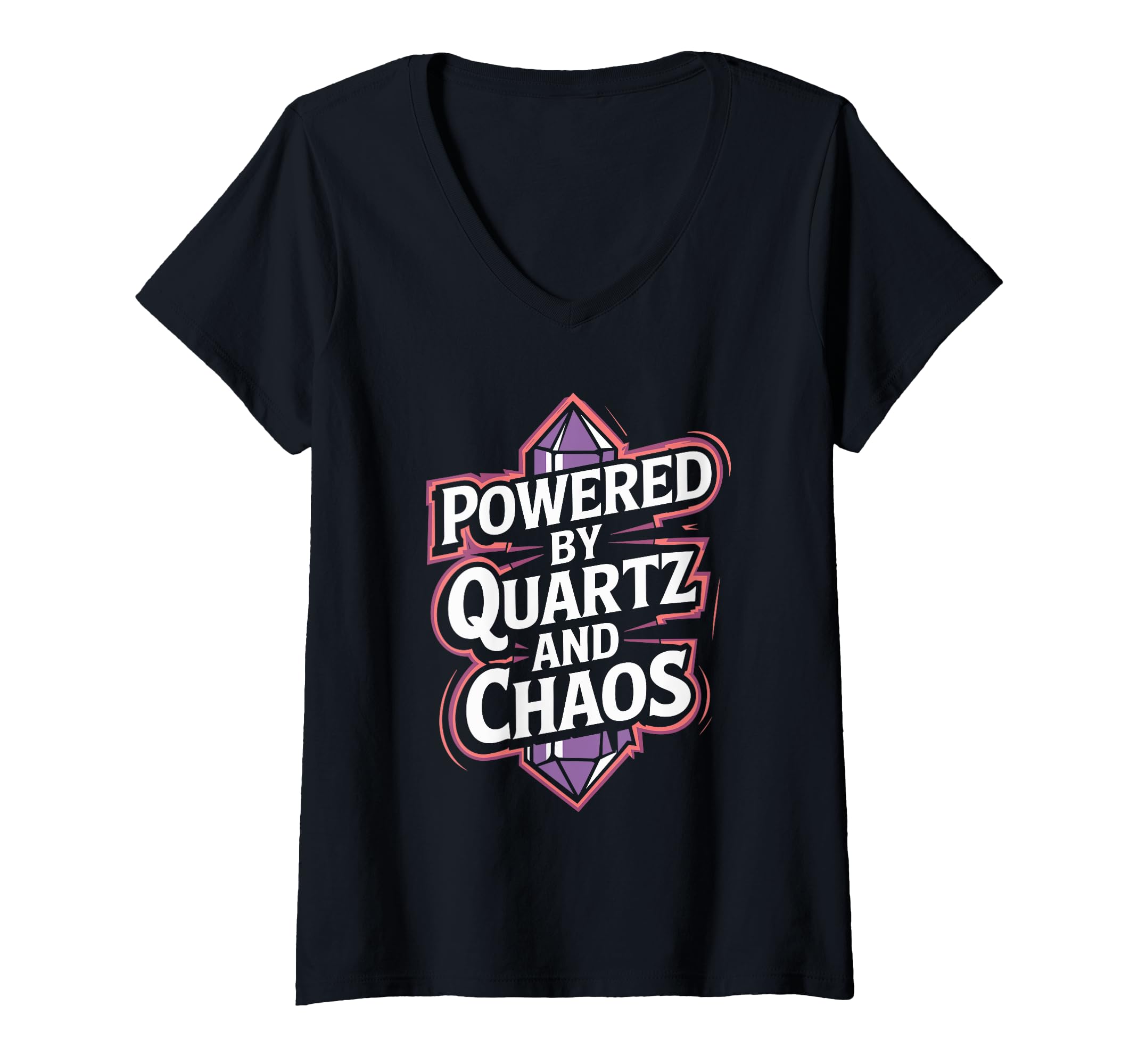 Womens Healing Crystals Energy T-Shirt - Casual Everyday Wear for Adults - T-Shirt, Sweatshirt, Hoodie