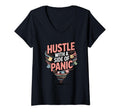 Womens Hustle Side Panic Funny T-Shirt - Novelty Apparel for Adults - T-Shirt, Sweatshirt, Hoodie