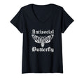 Womens Antisocial Butterfly T-Shirt - Aesthetic Graphic for Adults - T-Shirt, Sweatshirt, Hoodie