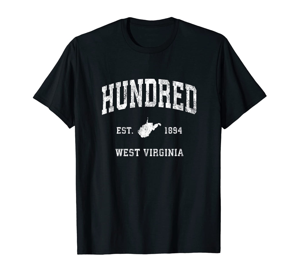 Hundred West Virginia Wv Athletic T-Shirt - Aesthetic Graphic for Adults - T-Shirt, Sweatshirt, Hoodie