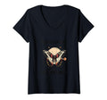 Womens Antisocial Butterfly V Neck T-Shirt - Unique Graphic for Adults - T-Shirt, Sweatshirt, Hoodie