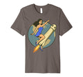 Pin Up Space Trip Rocket Funny T-Shirt - Unique Graphic for Adults - T-Shirt, Sweatshirt, Hoodie
