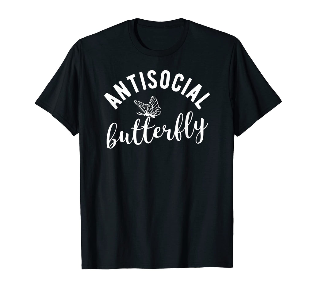 Antisocial Butterfly Punny Anti T-Shirt - Custom Art Print for Adults - T-Shirt, Sweatshirt, Hoodie
