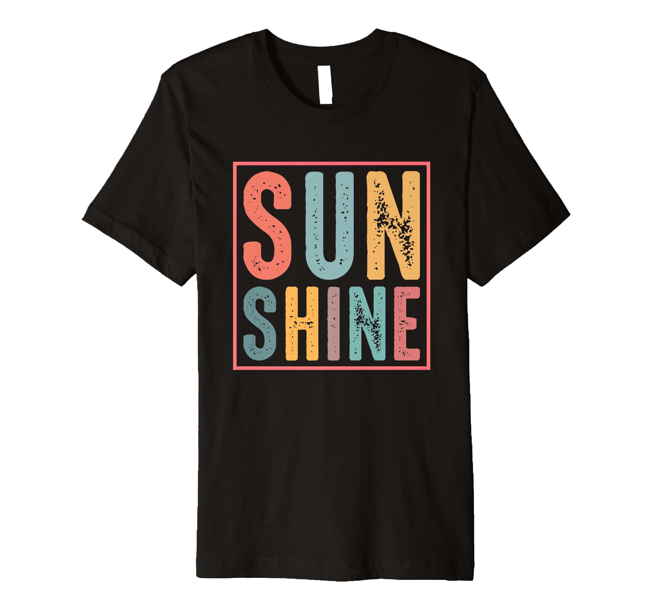Sunshine Vibes Colorful Typography T-Shirt - Unique Graphic for Adults - T-Shirt, Sweatshirt, Hoodie