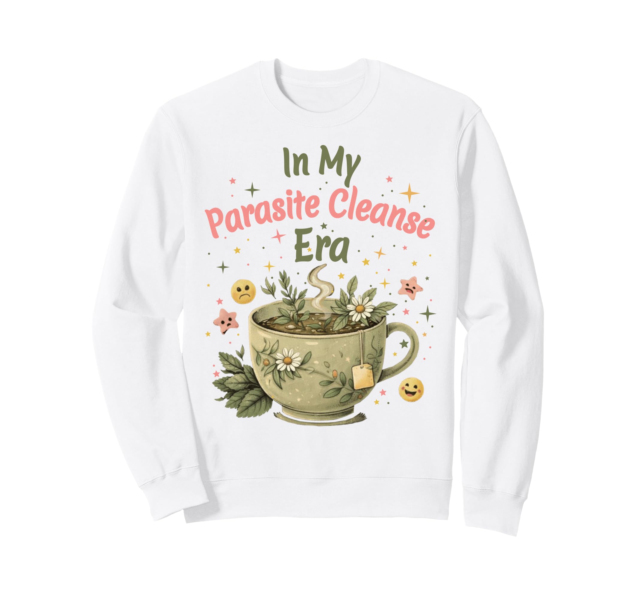 Funny Wellness Vibes Aesthetic Tea Sweatshirt - Unique Graphic for Adults - T-Shirt, Sweatshirt, Hoodie
