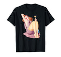Martini Drinking Pin Up Ww2 Sexy T-Shirt - Casual Everyday Wear for Adults - T-Shirt, Sweatshirt, Hoodie