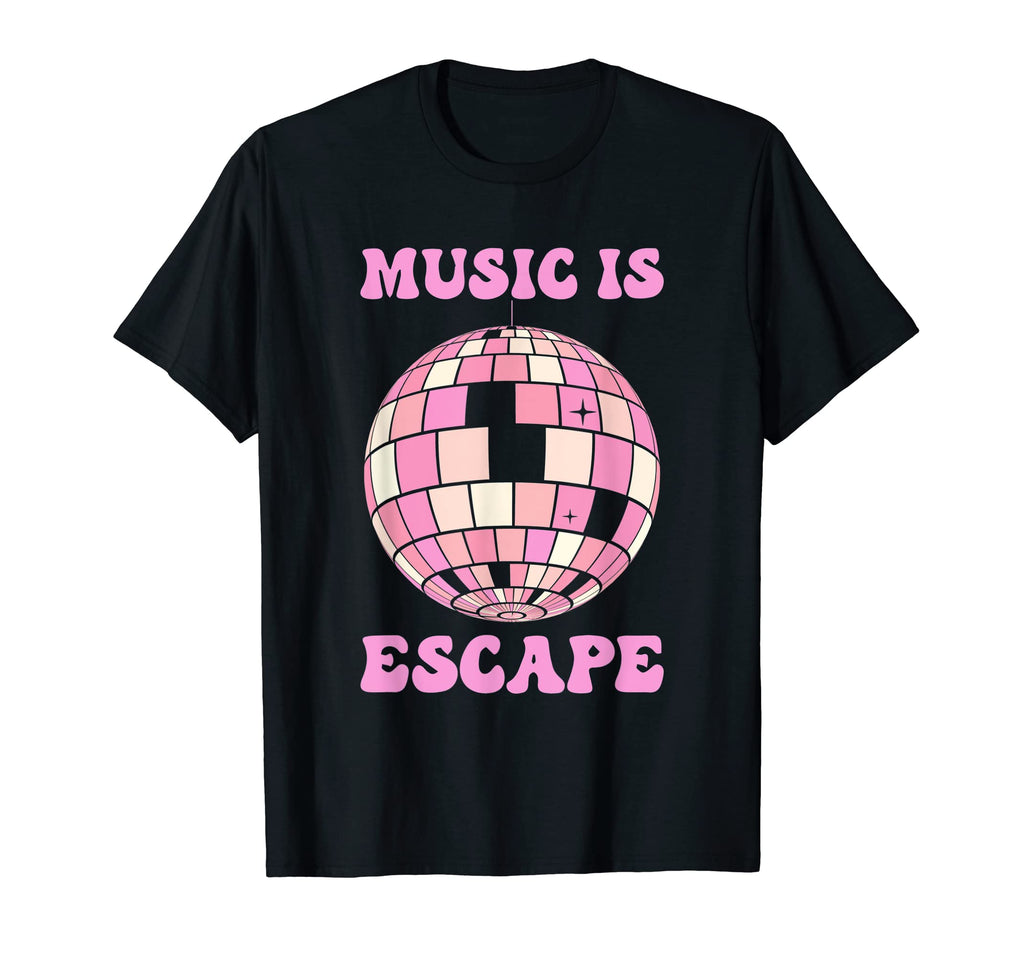 Danish Pastel Aesthetic Music Is Escape T-Shirt - Custom Art Print Unisex - T-Shirt, Sweatshirt, Hoodie