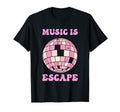 Danish Pastel Aesthetic Music Is Escape T-Shirt - Custom Art Print Unisex - T-Shirt, Sweatshirt, Hoodie