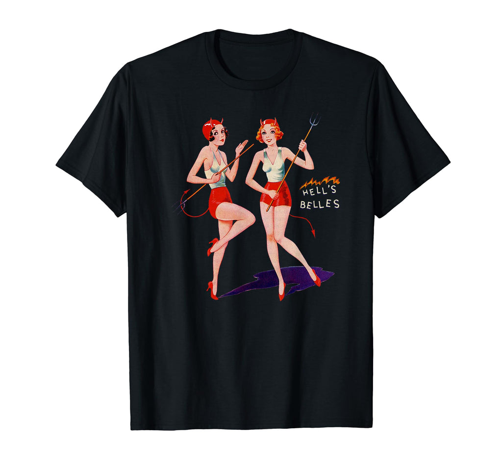 Sexy Devil Costume Pin Up Halloween T-Shirt - Trendy Graphic for Adults - T-Shirt, Sweatshirt, Hoodie