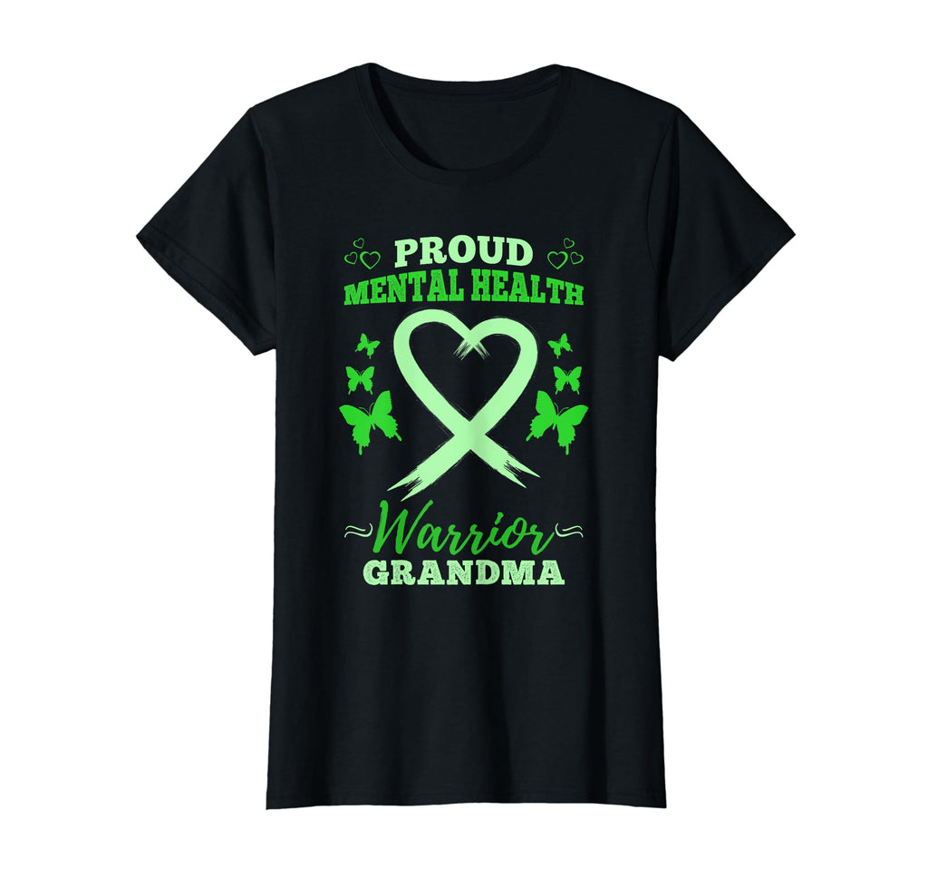 Proud Mental Health Warrior Grandma T-Shirt - Aesthetic Graphic Unisex - T-Shirt, Sweatshirt, Hoodie