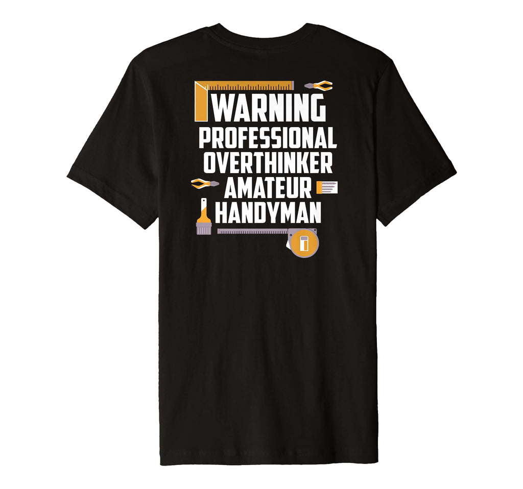 Warning Professional Overthinker T-Shirt - Trendy Graphic for Adults - T-Shirt, Sweatshirt, Hoodie