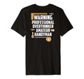 Warning Professional Overthinker T-Shirt - Trendy Graphic for Adults - T-Shirt, Sweatshirt, Hoodie