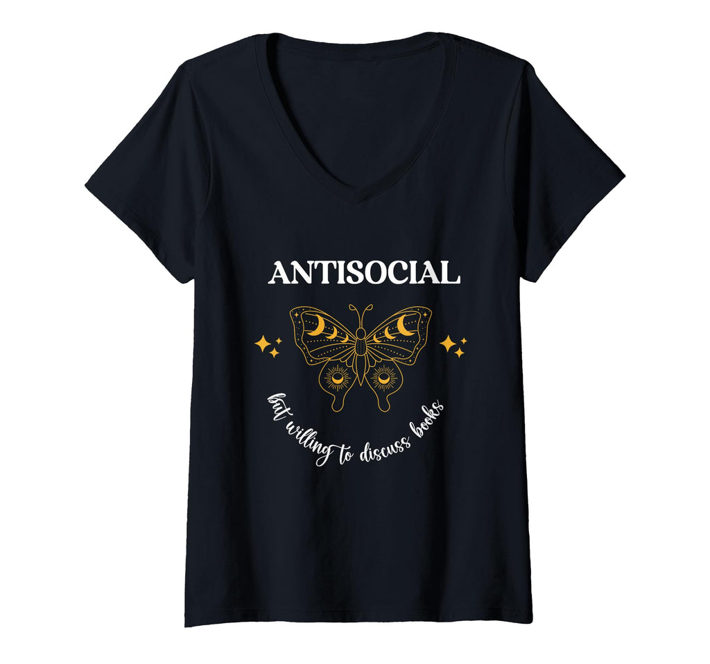 Womens Antisocial Book Club Introvert T-Shirt - Streetwear Style Unisex - T-Shirt, Sweatshirt, Hoodie