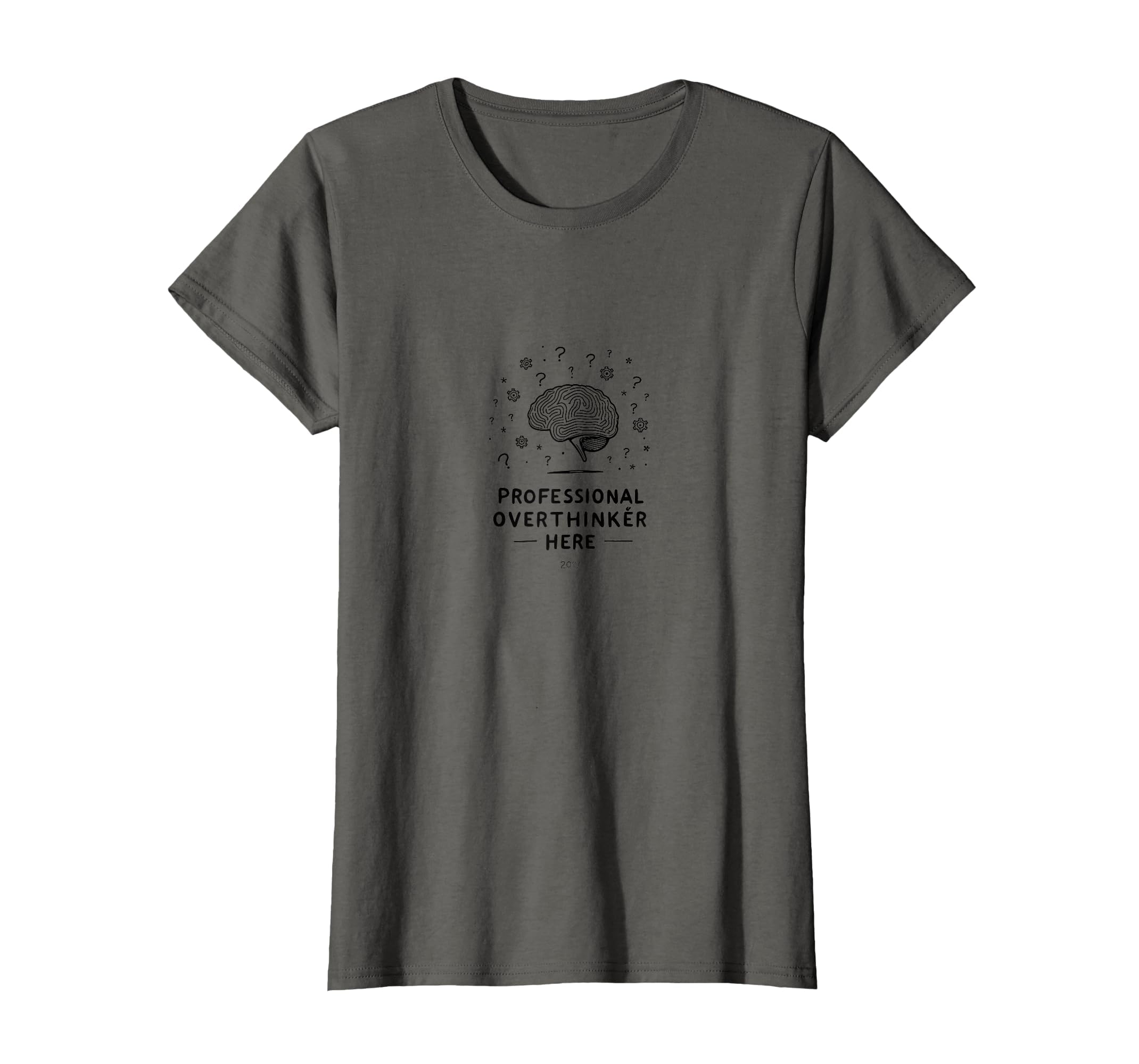 Professional Overthinker Here Funny T-Shirt - Aesthetic Graphic for Adults - T-Shirt, Sweatshirt, Hoodie