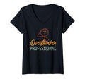 Womens Overthinker Professional V Neck T-Shirt - Novelty Apparel for Adults - T-Shirt, Sweatshirt, Hoodie