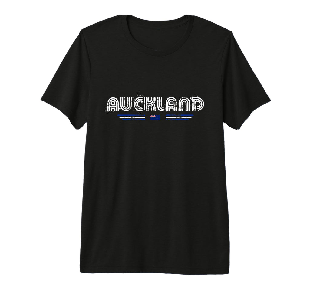 Auckland New Zealand 70S 80S Type Tri T-Shirt - Novelty Apparel Unisex - T-Shirt, Sweatshirt, Hoodie