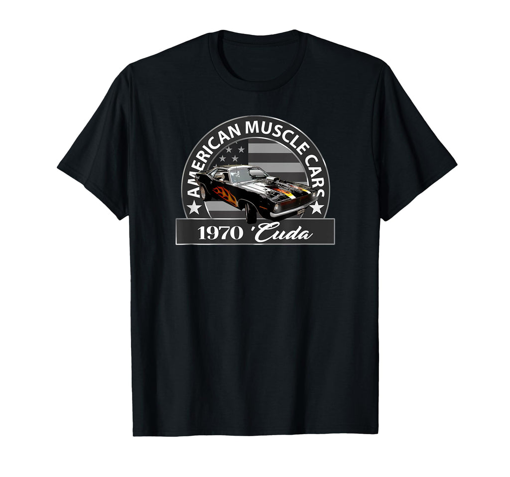 American Muscle Cars 1970 Cuda T-Shirt - Aesthetic Graphic for Adults - T-Shirt, Sweatshirt, Hoodie