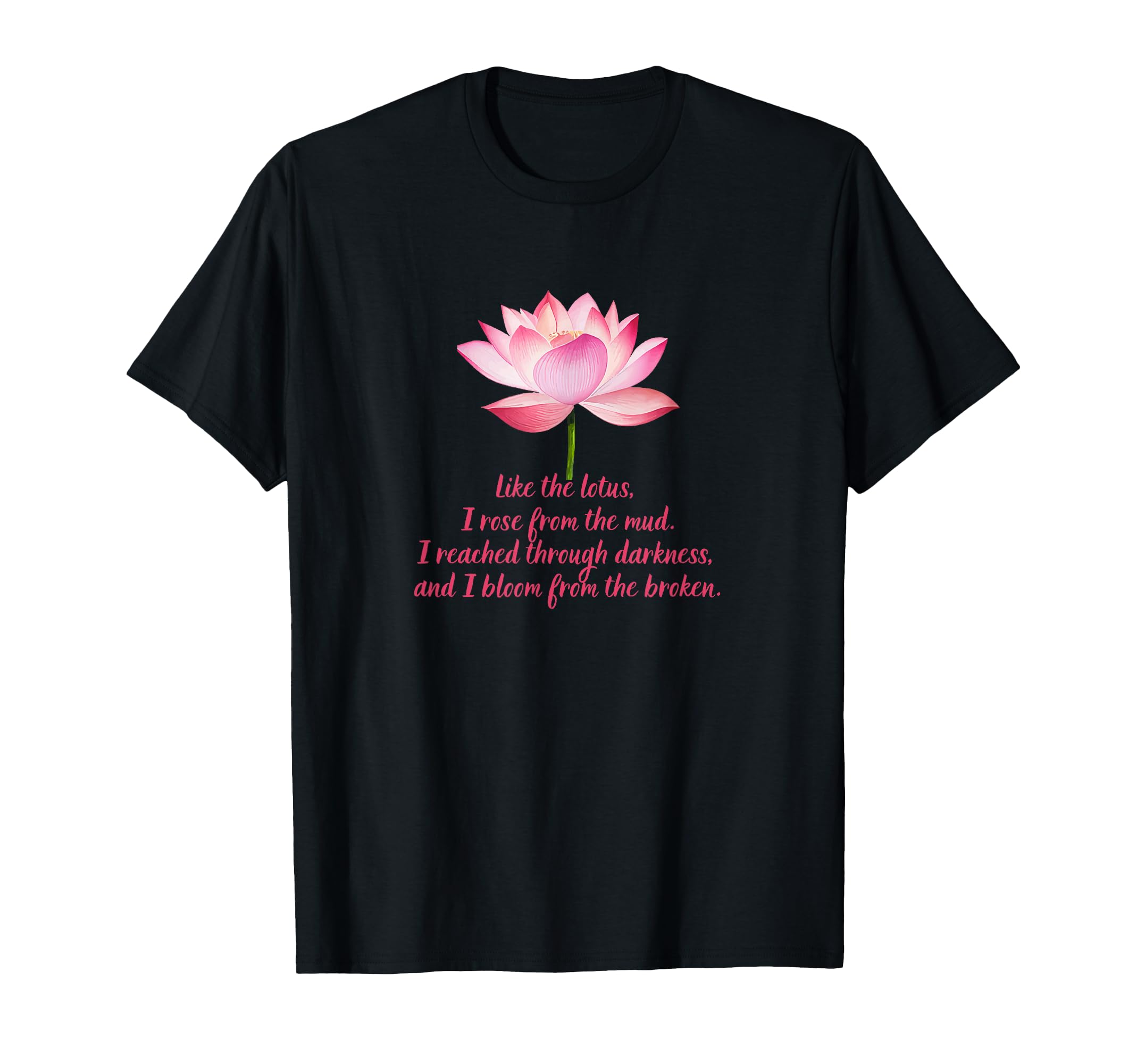 Bloom From Broken Ptsd Trauma Mental T-Shirt - Unique Graphic Unisex - T-Shirt, Sweatshirt, Hoodie