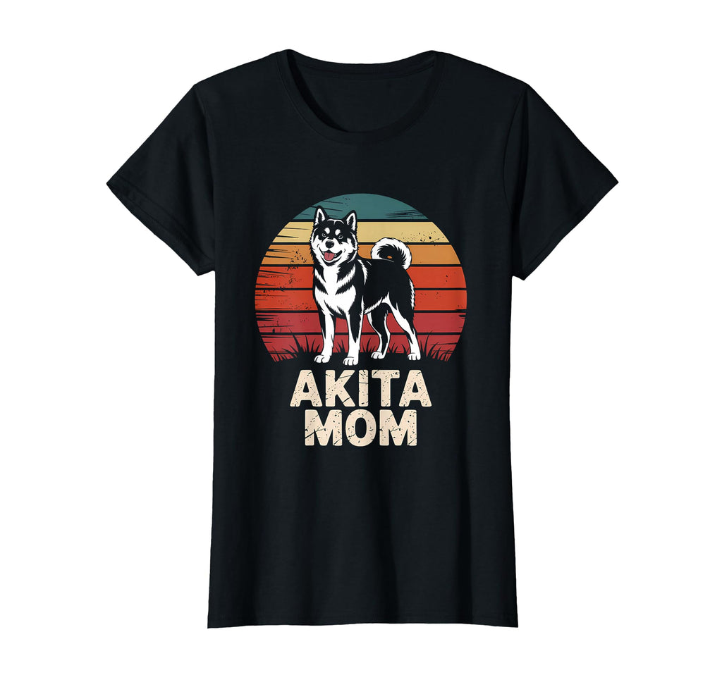 Sunset Akita Dog Mom T-Shirt - Unique Graphic for Adults - T-Shirt, Sweatshirt, Hoodie