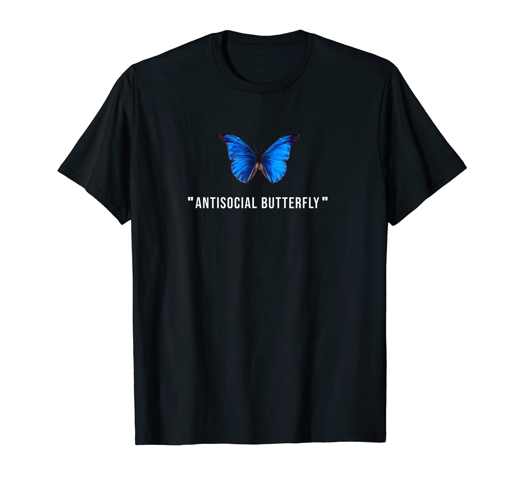 Antisocial Butterfly Aesthetic Butterfly T-Shirt - Trendy Graphic Unisex - T-Shirt, Sweatshirt, Hoodie