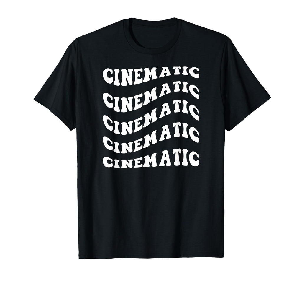 Cinematic Wavy Text T-Shirt - Unique Graphic Men Women - T-Shirt, Sweatshirt, Hoodie