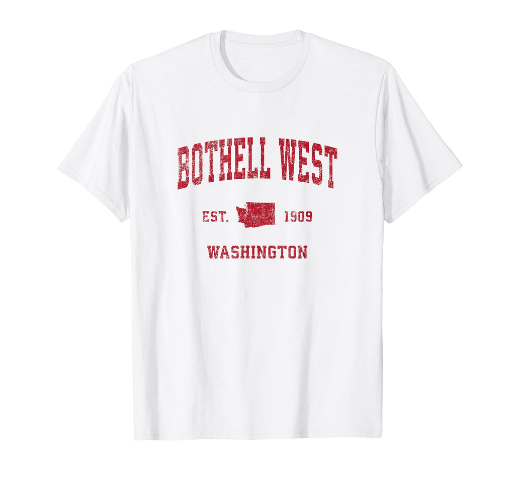 Bothell West Washington Wa Sports Red T-Shirt - Streetwear Style for Adults - T-Shirt, Sweatshirt, Hoodie