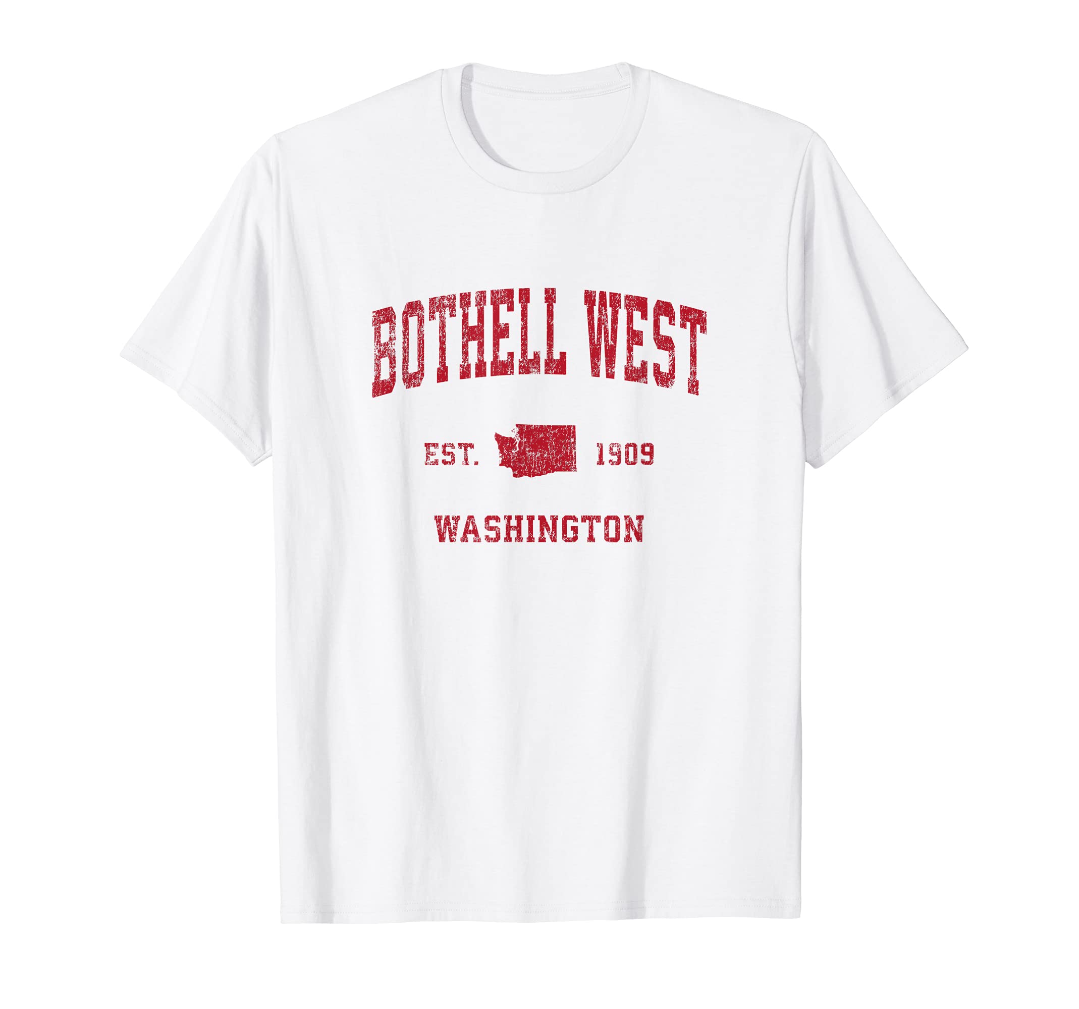 Bothell West Washington Wa Sports Red T-Shirt - Streetwear Style for Adults - T-Shirt, Sweatshirt, Hoodie