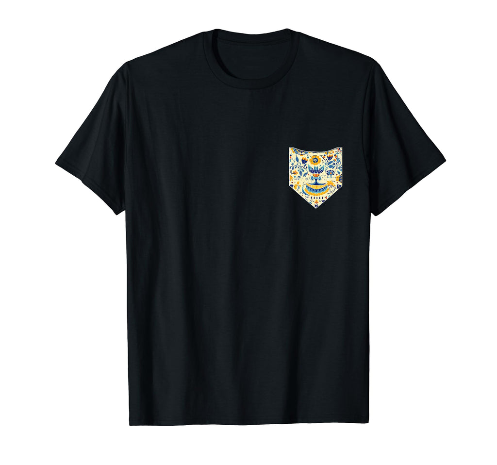 Ukraine 30S Floral Pocket Ukrainian T-Shirt - Graphic Print Men Women - T-Shirt, Sweatshirt, Hoodie