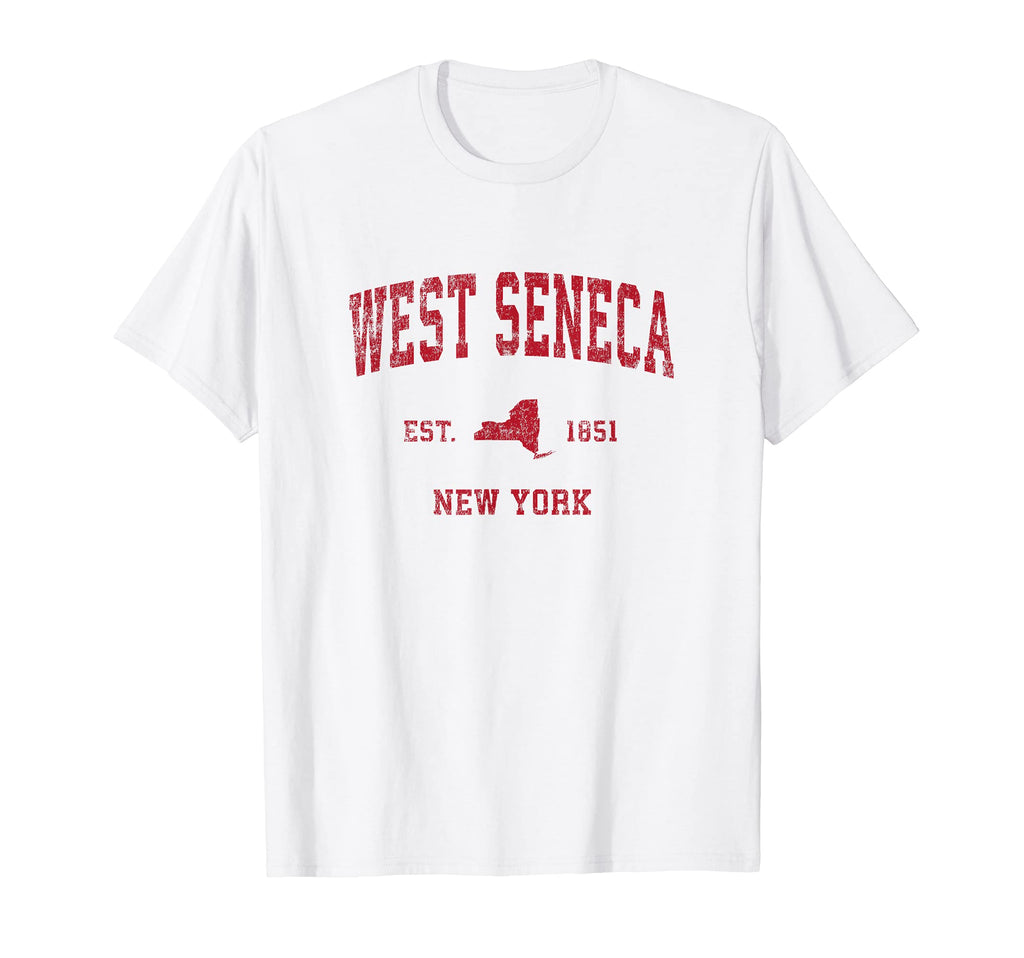 West Seneca New York Ny Sports Red T-Shirt - Streetwear Style Unisex - T-Shirt, Sweatshirt, Hoodie