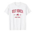 West Seneca New York Ny Sports Red T-Shirt - Streetwear Style Unisex - T-Shirt, Sweatshirt, Hoodie